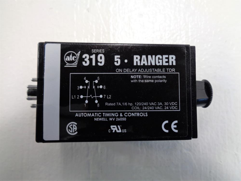 ATC Series 319 5 Ranger On-Delay Adjustable Time Delay Relay 3-0319E030F1C